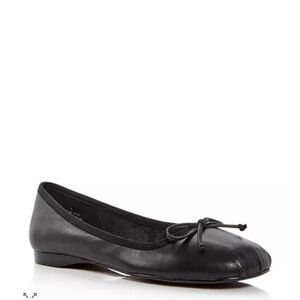 Jeffrey Campbell Black Leather Tutu Ballet Bow Flats 6